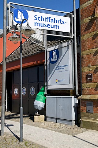Entrance to the Schifffahrts-Museum, shipping museum, Husum, North Friesland, Schleswig-Holstein, Germany, Europe