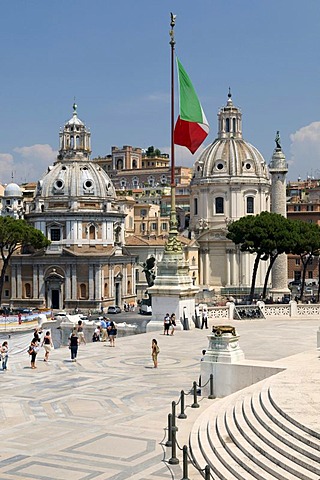 Church of Santa Maria Di Loreto and Church Santissimo Nome Di Maria, Church of the Most Holy Name of Mary, Rome, Italy, Europe