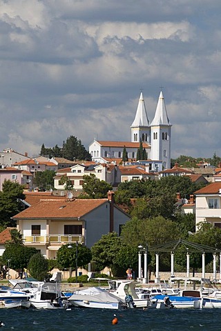 Cityscape and port, Medulin, Istria, Croatia, Europe