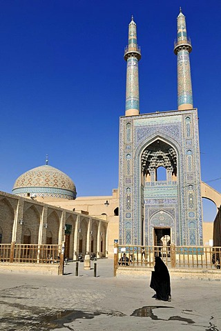 Friday or Congregational mosque in the historic town of Yazd, UNESCO World Heritage Site, Iran, Persia, Asia