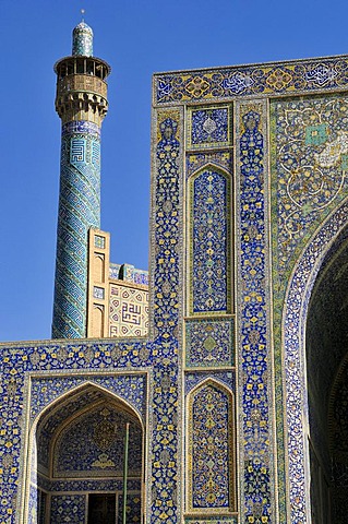 Shah or Imam, Emam Mosque at Meidan-e Emam, Naqsh-e Jahan, Imam Square, UNESCO World Heritage Site, Esfahan, Isfahan, Iran, Persia, Asia