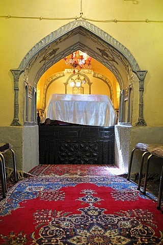 Interior of the historic Jewish Mausoleum of Esther and Mordechai, Hamadan, Hamedan, Iran, Persia, Asia