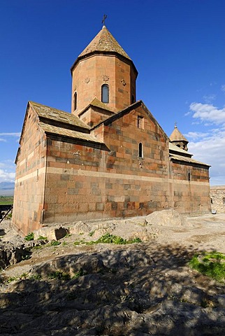 Historic Armenian orthodox church at Khor Virap monastery, Armenia, Asia