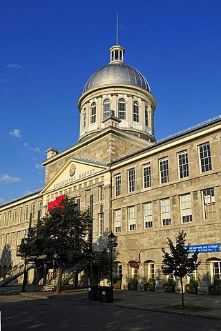 Historic Marche Bonsecours market, Vieux Port, old port of Montreal, Quebec, Canada, North America