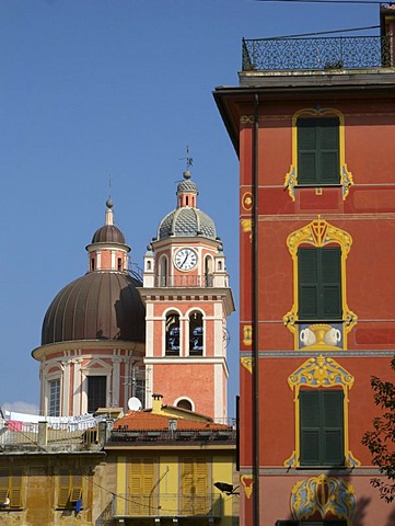 Steeple, Chiavari, Riviera, Liguria, Italy, Europe