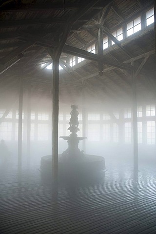 Steam, fog, interior salina, Bad Salzungen, Thuringia, Germany, Europe