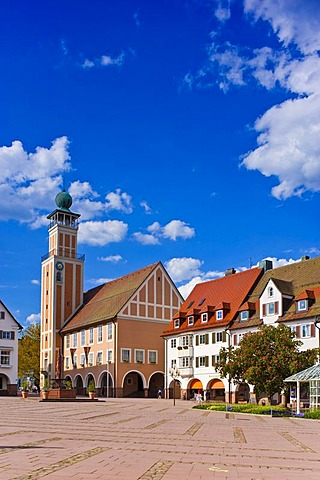 Town Hall, Upper Market Square, Freudenstadt, Black Forest, Baden-Wuerttemberg, Germany, Europe