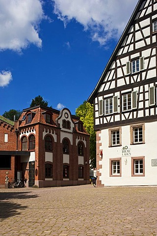 Brauereimuseum brewery museum and Oberamtei building, Alpirsbach, Black Forest, Baden-Wuerttemberg, Germany, Europe