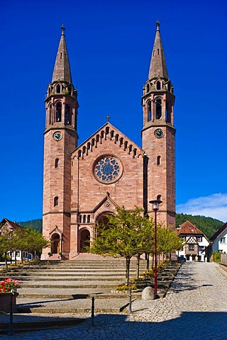 Church of Sankt Johannes Baptista, Forbach, Black Forest, Baden-Wuerttemberg, Germany, Europe