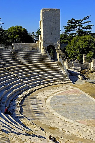 Roman Theatre, Arles, Bouches du Rhone, Provence, France, Europe