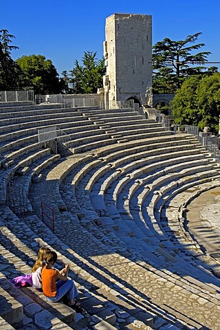 Roman Theatre, Arles, Bouches du Rhone, Provence, France, Europe