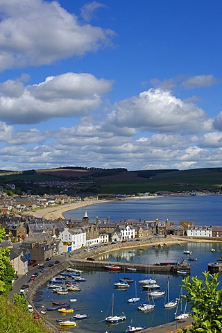 Fishing port harbour, Stonehaven, Aberdeenshire, Scotland, United Kingdom, Europe