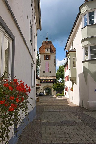 Espantor gate in the city wall of Isny, Allgaeu, Bavaria, Germany, Europe
