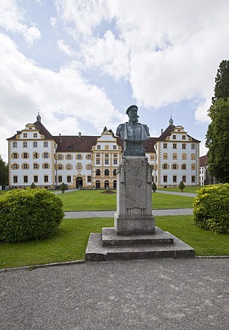 Monument to Prince William of Baden in Salem Abbey, a monastery of the Cistercian order, South German Rococo style, location of the Salem Castle Boarding School, Salem municipality, Linzgau, Baden-Wurttemberg, Germany, Europe