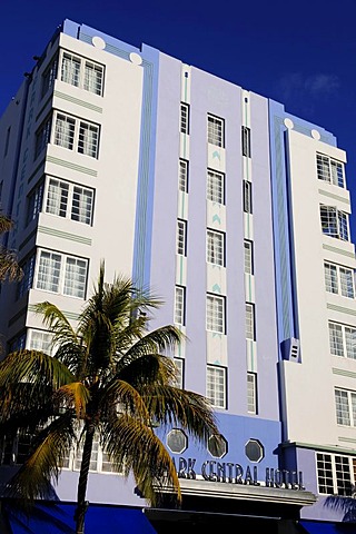 Park Central Hotel, Ocean Drive, Miami South Beach, Art Deco district, Florida, USA