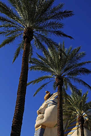 Egyptian sculpture, Luxor Hotel, Las Vegas, Nevada, USA