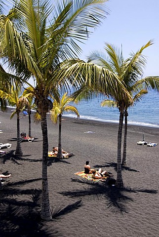 Beach at Puerto Naos, La Palma, Canary Islands, Spain, Europe