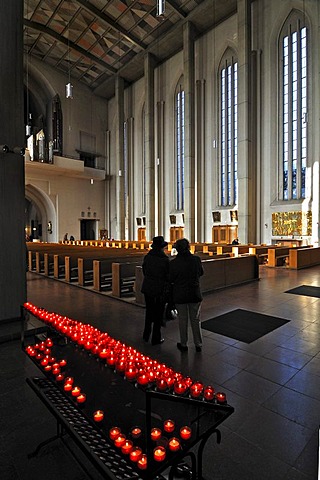 Sacrificial candles, Mariahilf Church, Au district, Munich, Bavaria, Germany, Europe