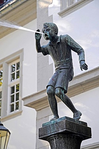 Schaengel, Schaengelbrunnen fountain, fountain sculpture, landmark, town hall, Koblenz, Rhineland-Palatinate, Germany, Europe