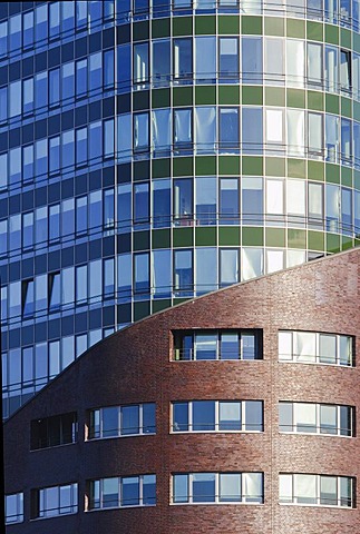 Modern office tower Channel, Channel Harburg, Harburg Hafen port district of Harburg, Hamburg, Germany, Europe