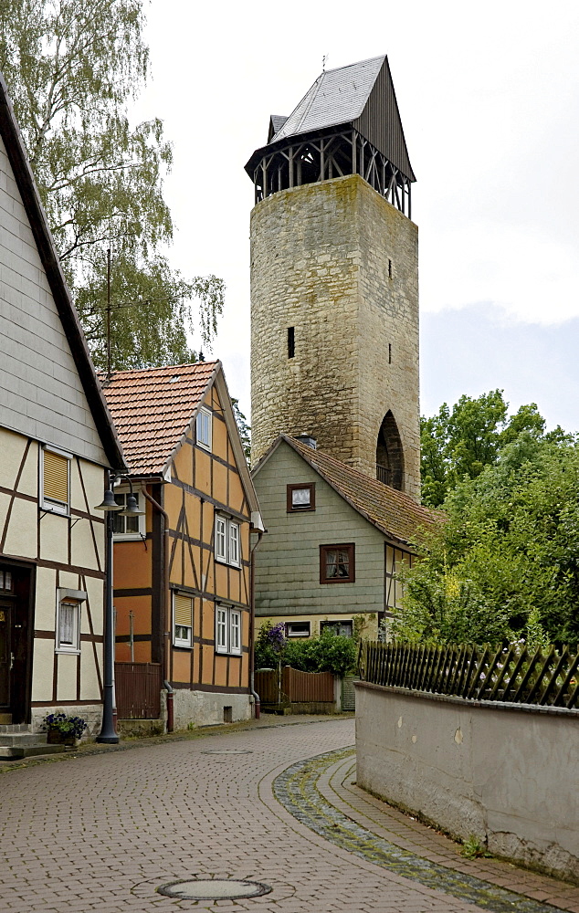 The Tylenturm tower, Korbach, Hesse, Germany, Europe