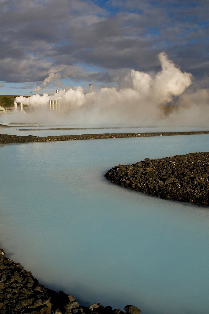 Thermal power plant, Blue Lagoon, Iceland, Europe