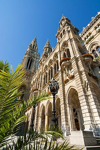 City hall, Ringstrasse street, Vienna, Austria, Europe