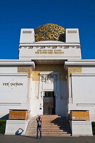 The exhibition hall of the Wiener Secession, Union of Austrian Artists building, Vienna, Austria, Europe