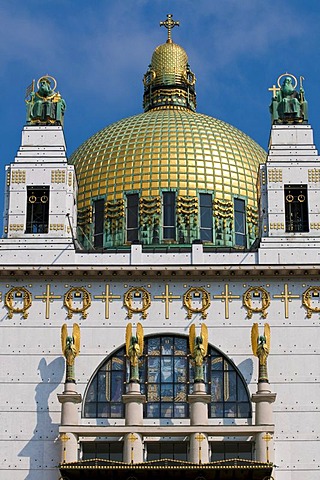 Art Nouveau church Am Steinhof by Otto Wagner, Baumgartner Hoehe, Vienna, Austria, Europe