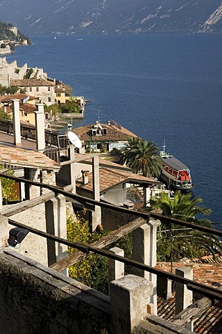 Limone sul Garda coastline, Lake Garda, Italy, Europe