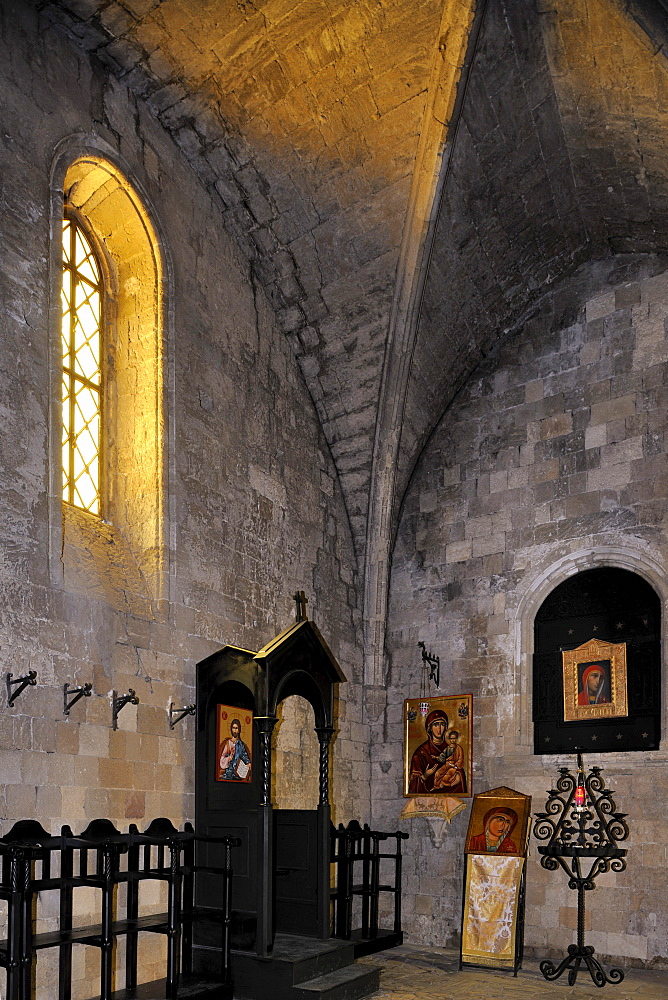 Knight's Church, reconstruction by Italians, Filerimos, Rhodes, Greece, Europe