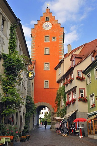 Obertor, upper gate, Meersburg on Lake Constance, Baden-Wuerttemberg, Germany, Europe
