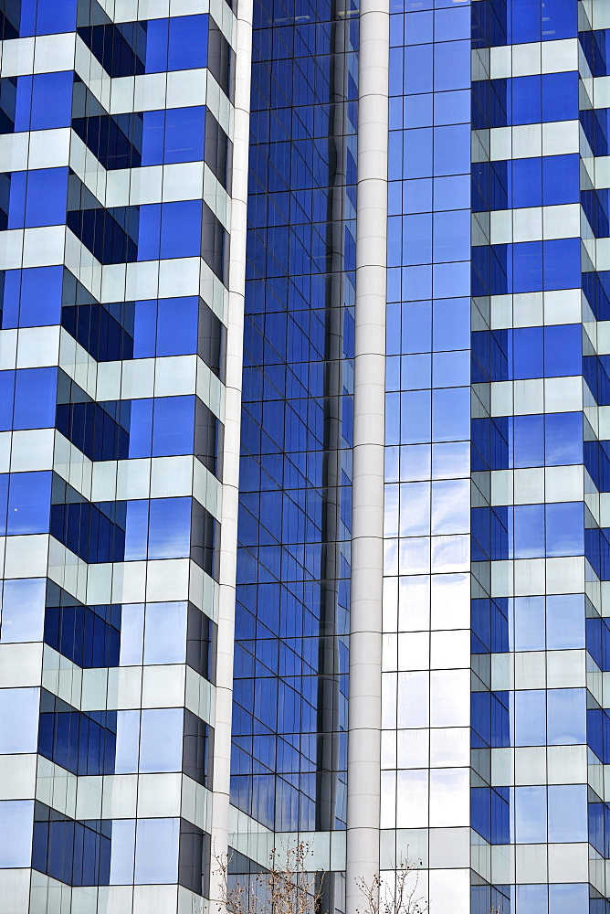 Glass facade of the Allianz Building, high-rise building, Central Business District, Sydney, New South Wales, Australia