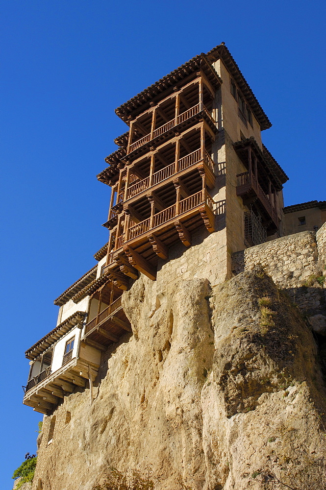 The Hanging Houses, Cuenca, UNESCO World Heritage Site, Castilla-La Mancha, Spain, Europe