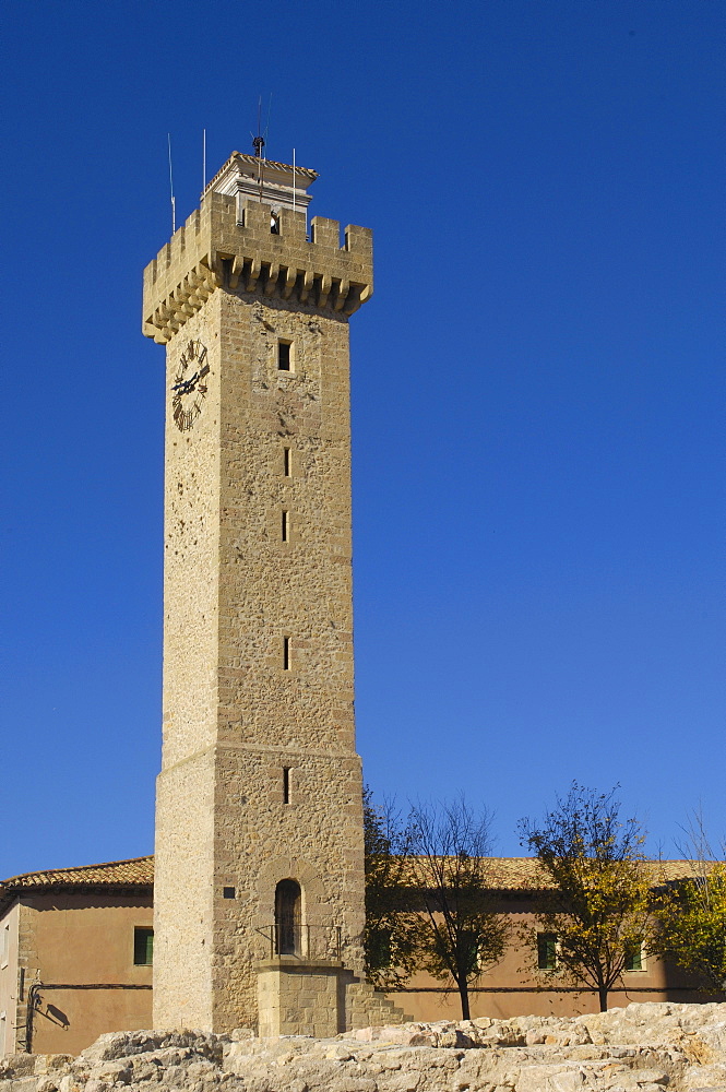 Mangana Tower, Cuenca, Castilla-La Mancha, Spain, Europe