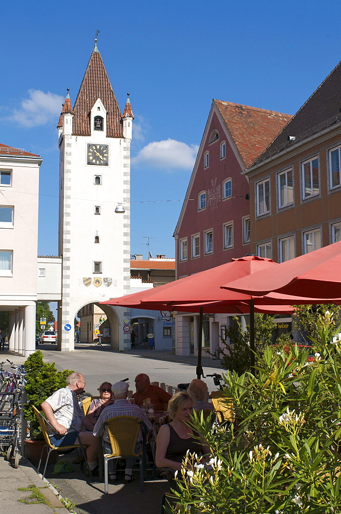 Upper Gate, Mindelheim, Swabia, Allgaeu, Bavaria, Germany, Europe