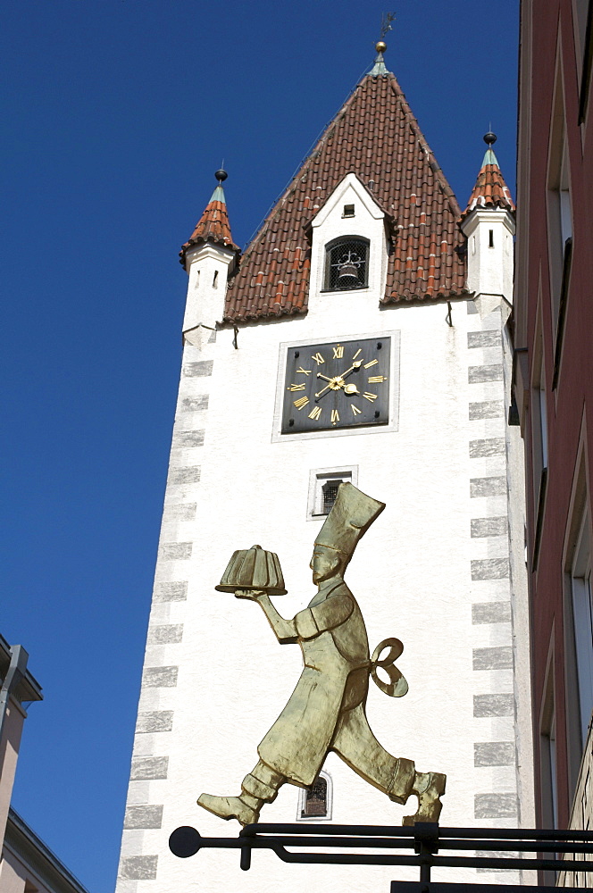 Upper Gate, Mindelheim, Swabia, Allgaeu, Bavaria, Germany, Europe