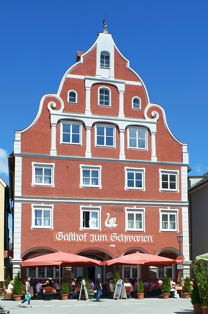 Gasthof zum Schwanen, Swan Hotel, Memmingen, Allgaeu, Bavaria, Germany, Europe