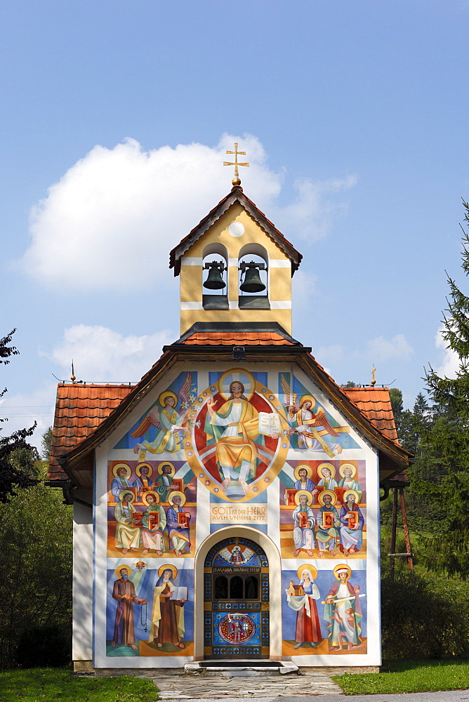 Village chapel in Tregist near Voitsberg, designed by Prof. Franz Weiss, Styria, Austria, Europe