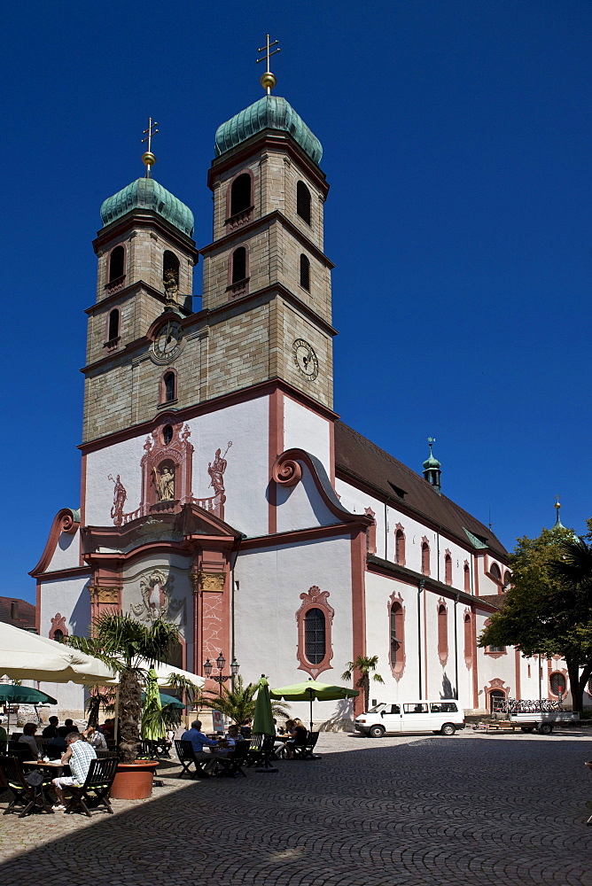 Fridolin Minster, cathedral square, Bad Saeckingen, Waldshut district, Baden-Wuerttemberg, Germany, Europe