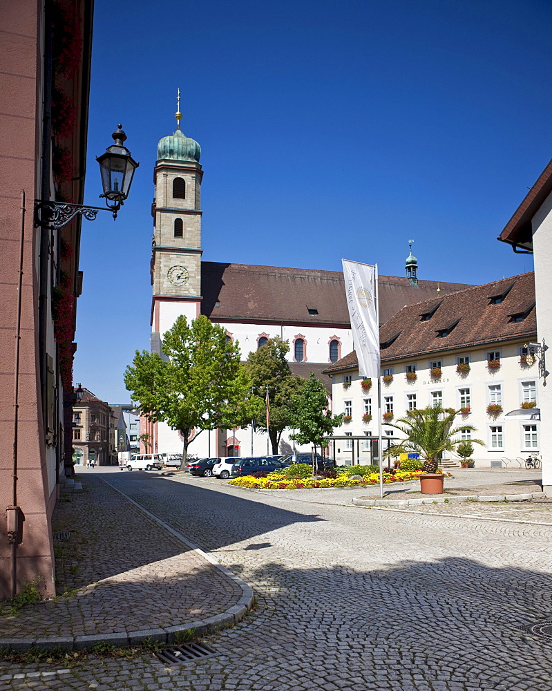 Fridolin Minster, cathedral square, Bad Saeckingen, Waldshut district, Baden-Wuerttemberg, Germany, Europe