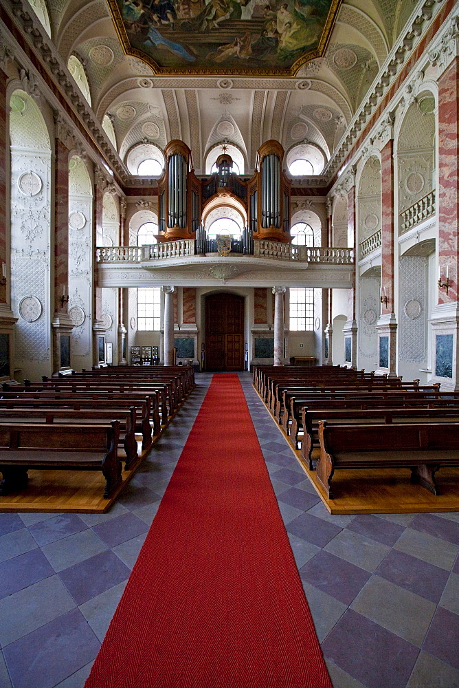 Schlosskirche, Palace Church, former court chapel in Mannheim Castle, originally the main residence of the Prince-electors of the Electoral Palatinate, Mannheim, Rhineland-Palatinate, Germany, Europe