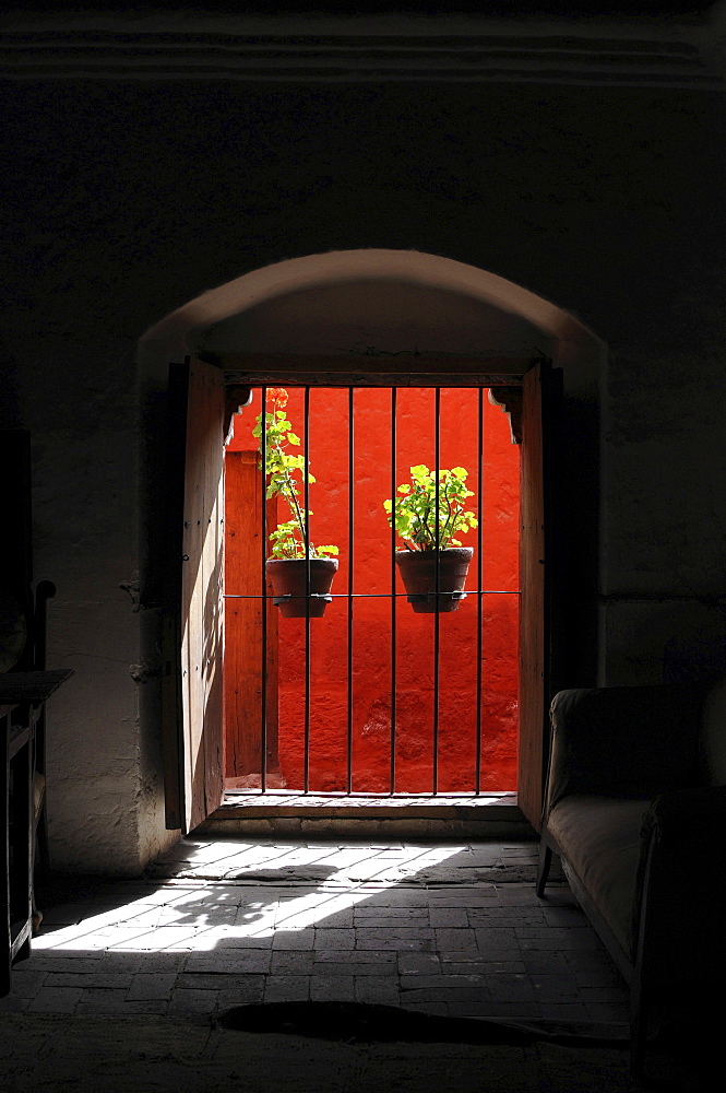 Cell, Santa Catalina monastery, Arequipa, Inca settlement, Quechua settlement, nunnery, Peru, South America, Latin America