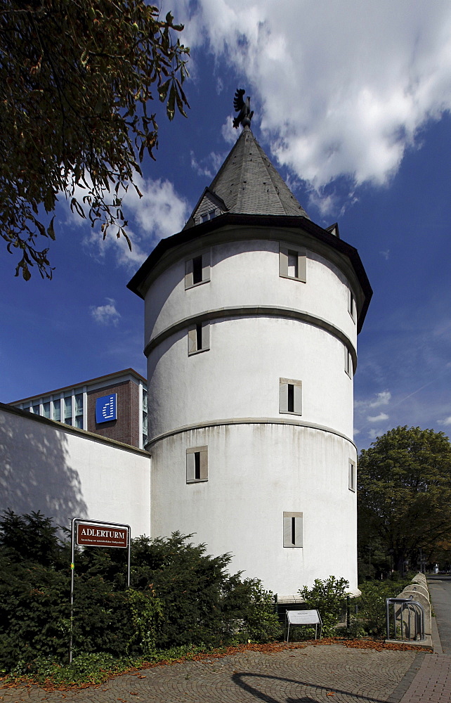 Reconstruction of the historic Adlerturm Tower, Museum of the town history, Dortmund, North Rhine-Westphalia, Germany, Europe