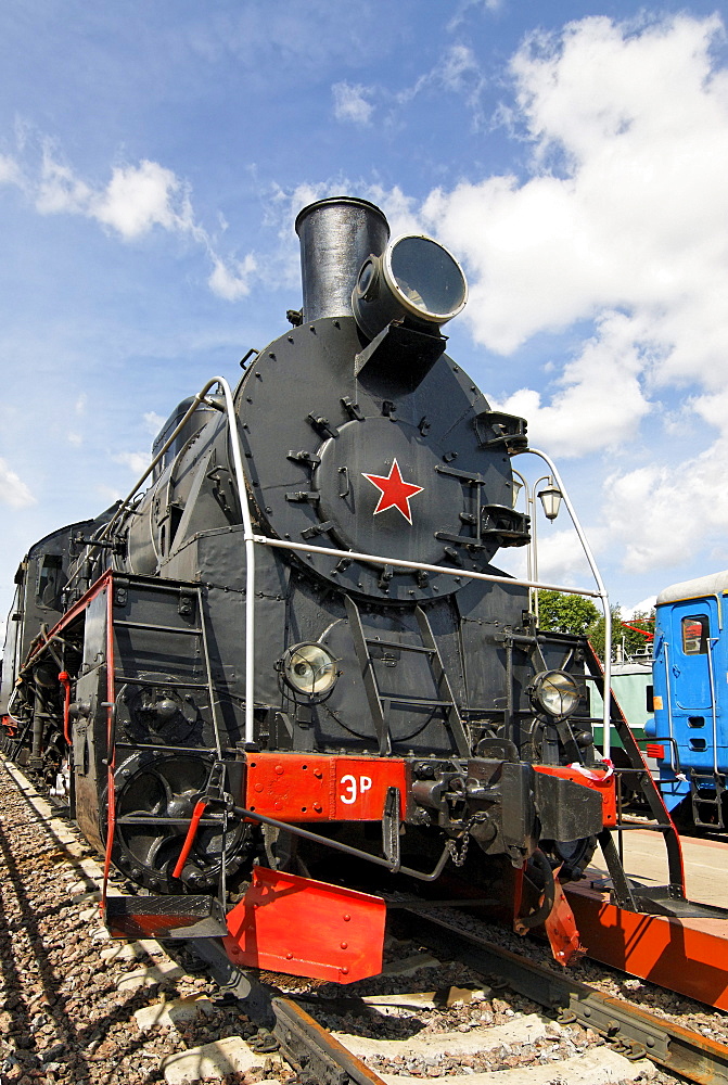 Soviet steam locomotive ER766, built in 1949