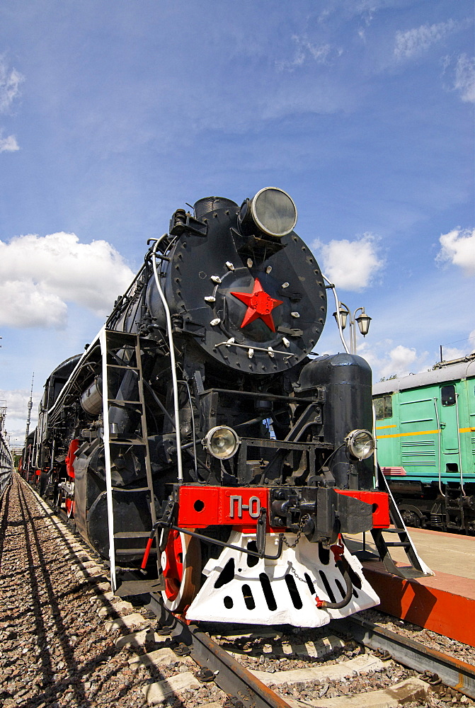 Soviet steam locomotive P-0001 Pobeda Victory, built in 1945