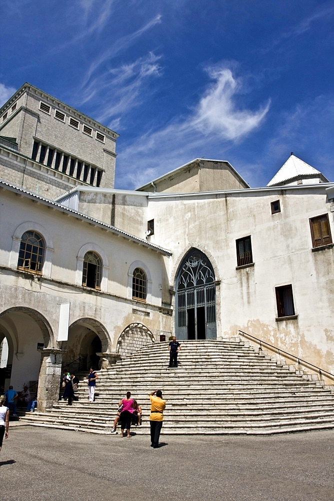 Monastery and church of the sanctuary of Montevergine, 1124 a.C., Mercogliano, Avellino, Campania, Italy, Europe