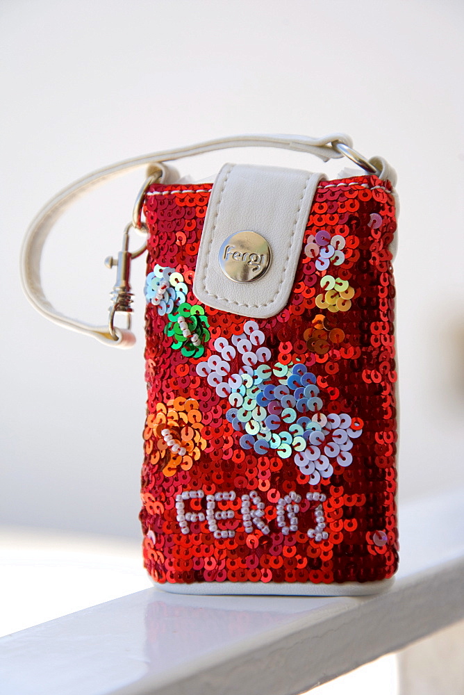 Sequin phone pouch by "Fergie", Palermo, Sicily, Italy, Europe