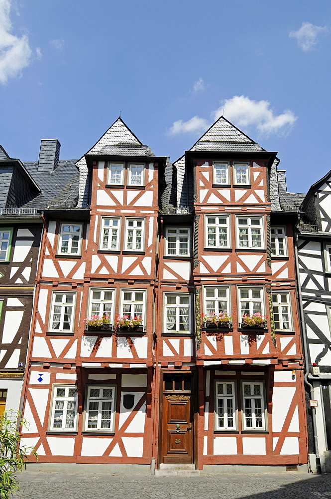 Jerusalemhaus house, home of Karl Wilhelm Jerusalem, Goethe memorial, historic half-timbered houses, Schillerplatz square, historic centre, Wetzlar, Hesse, Germany, Europe