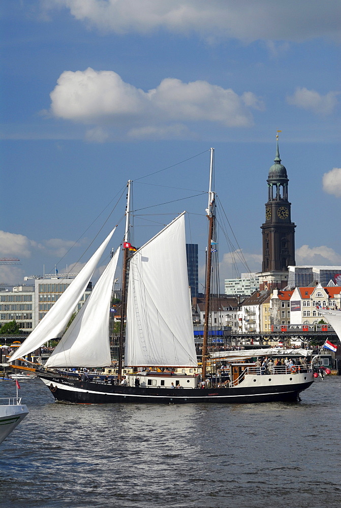 Sail boat Abel Tasman at the Hafengeburtstag port birthday 2009 in Hamburg, Germany, Europe